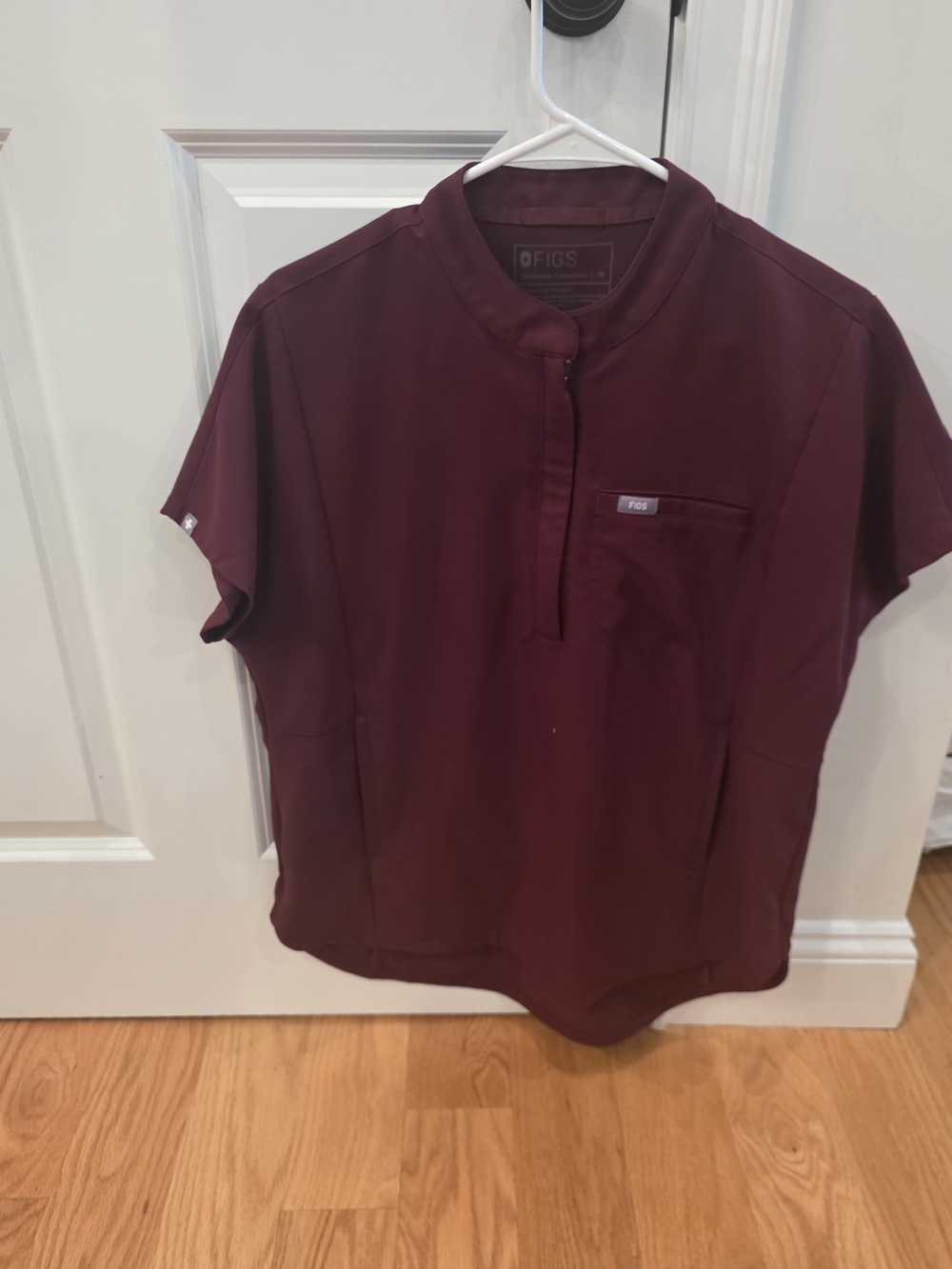 FIGS Maroon Montex Medical Scrub Top